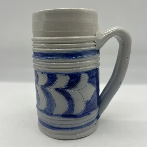Williamsburg Pottery Salt Glazed Pottery Mug. Vintage Large Sturdy 5.75” Mug