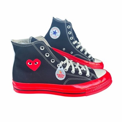 Converse Chuck 70 Hi Comme Des Garçons Play Sz 12 Women's Shoes Black A01793C 