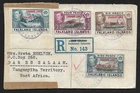FALKLAND DEPS GRAHAM LAND TO TANGNYIKA OPERATION TABARIN REGD CENSOR COVER 1945
