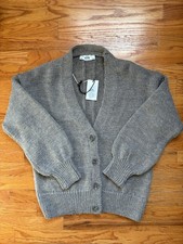 Mango MNG Beyond Wool Blend Chunky Ribbed V-n...