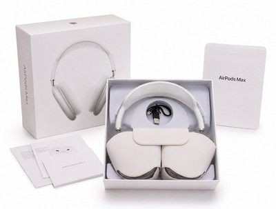 Apple AirPods Max White Over-Ear Bluetooth Headphones - Open Box