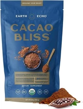 Earth Echo Cacao Bliss Organic Superfood Powder with MCT Oil and Turmeric for ..