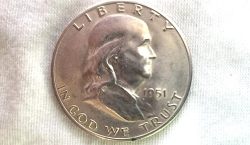 1951 S Franklin Half Dollar in BU Condition