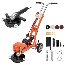 VEVOR Electric Concrete Grinder 1400W 3600 RPM Walk Behind Floor Polisher Orange