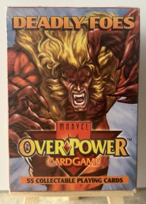   New & Sealed Deadly Foes 55 Collectible Cards 1995 Fleer Marvel Over Power