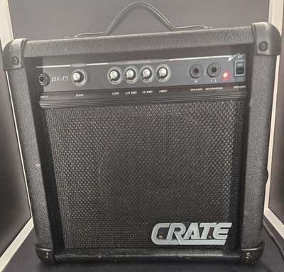 Crate BX-15 Guitar Amplifier Electric Bass Amp, Was Tested And
