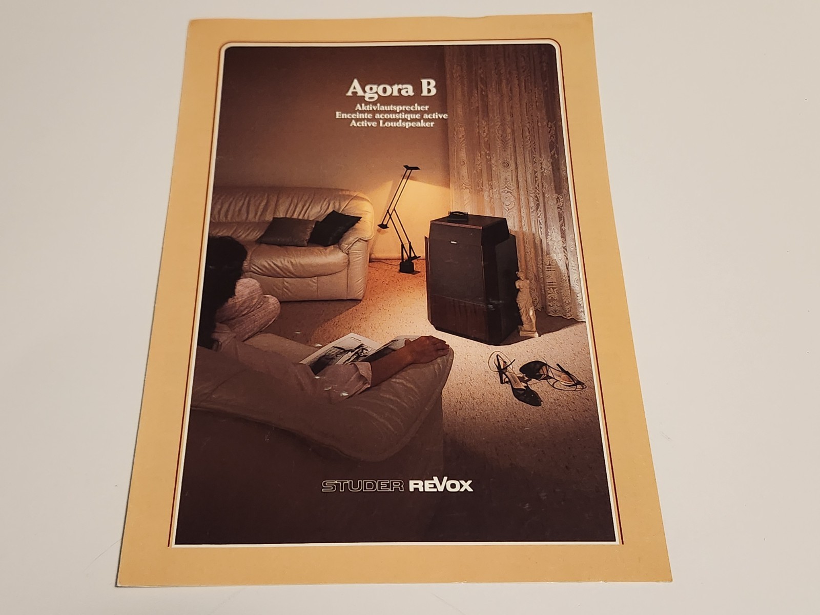 Original Studer Revox Agora B Speakers Catalog Technical Data
