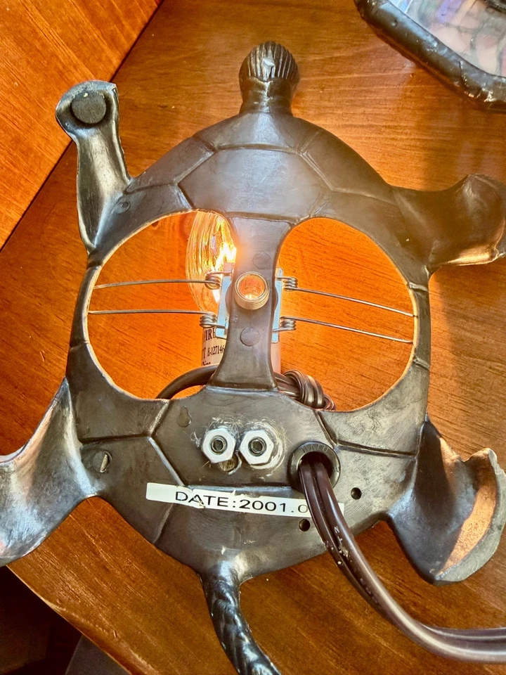 Dale Tiffany Pink Turtle Accent Lamp - Image 4 of 4