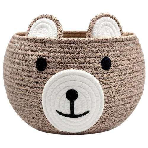 BYLSSNUK Cesta de Bebé para Guardería - Cestas de Regalo de Oso Vacías para Niños Baby Show Foto 3 de 4