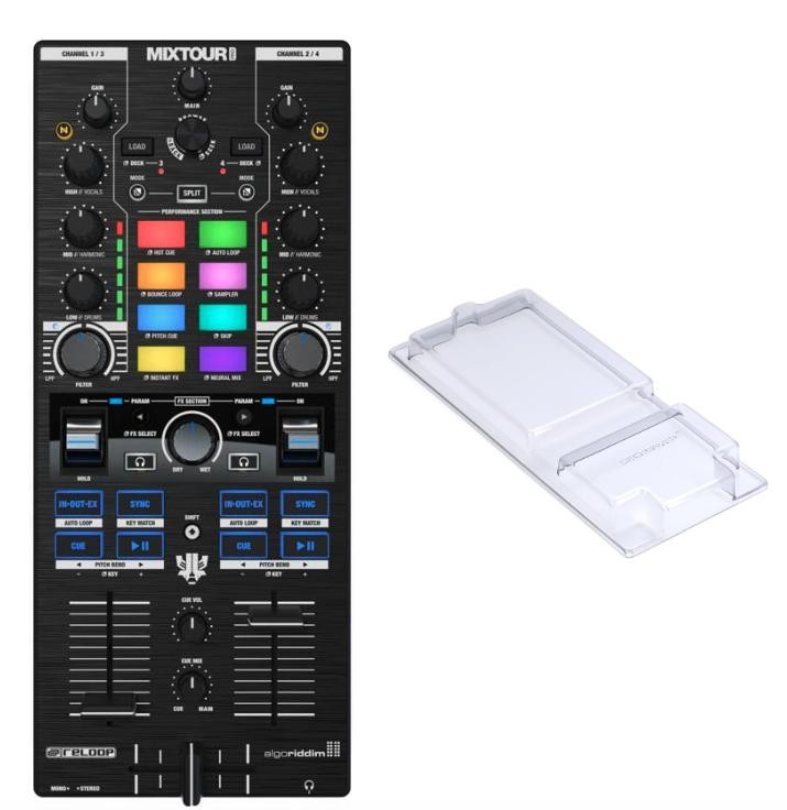 Reloop Mixtour Pro 4-дековый универсальный модуль управления для диджеев с Decksaver