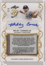 2018 Leaf Perfect Game National Showcase Gold 3/3 Riley Cornelio Patch Auto nh1