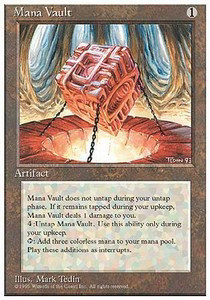 Magic/MTG Mana Vault 4ED- Rare Englisch Light Played