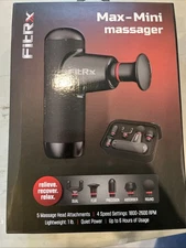 FitRx Max-Mini Massager Rechargeable 4 Attachments, 4 Speed 