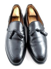 Allen Edmonds "GRAYSON" Men's Leather Tassel Loafers 11 D Black USA 602N 