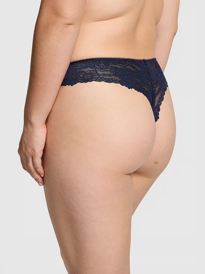 Tanga Panty Victoria's Secret No-Show Midnight Navy S M L Foto 2 de 4