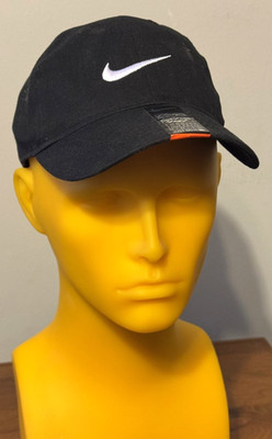 NIKE 100% Cotton~Hook/Loop Adjustable Swoosh CAP~Toddler (2-4T)~7A2319~Black~NWT