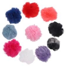 10 Pcs Mic Windscreen Furry Cover Microphone Covers for Microphones
