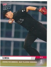ANDRELTON SIMMONS 2019 TOPPS NOW SIMBA #PW-6 PLAYERS WEEKEND BASEBALL MINT