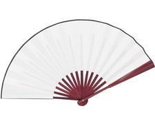 Chinese Folding Fan White Hand Fans Bamboo Fan with Traditional Chinese Arts ...
