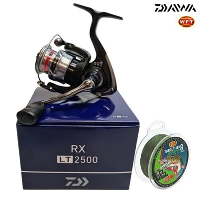 DAIWA, WFT Daiwa RX LT 2500 Angelrolle + WFT Targetfish 8 Pike - 0,13mm 9kg 100m Schnur