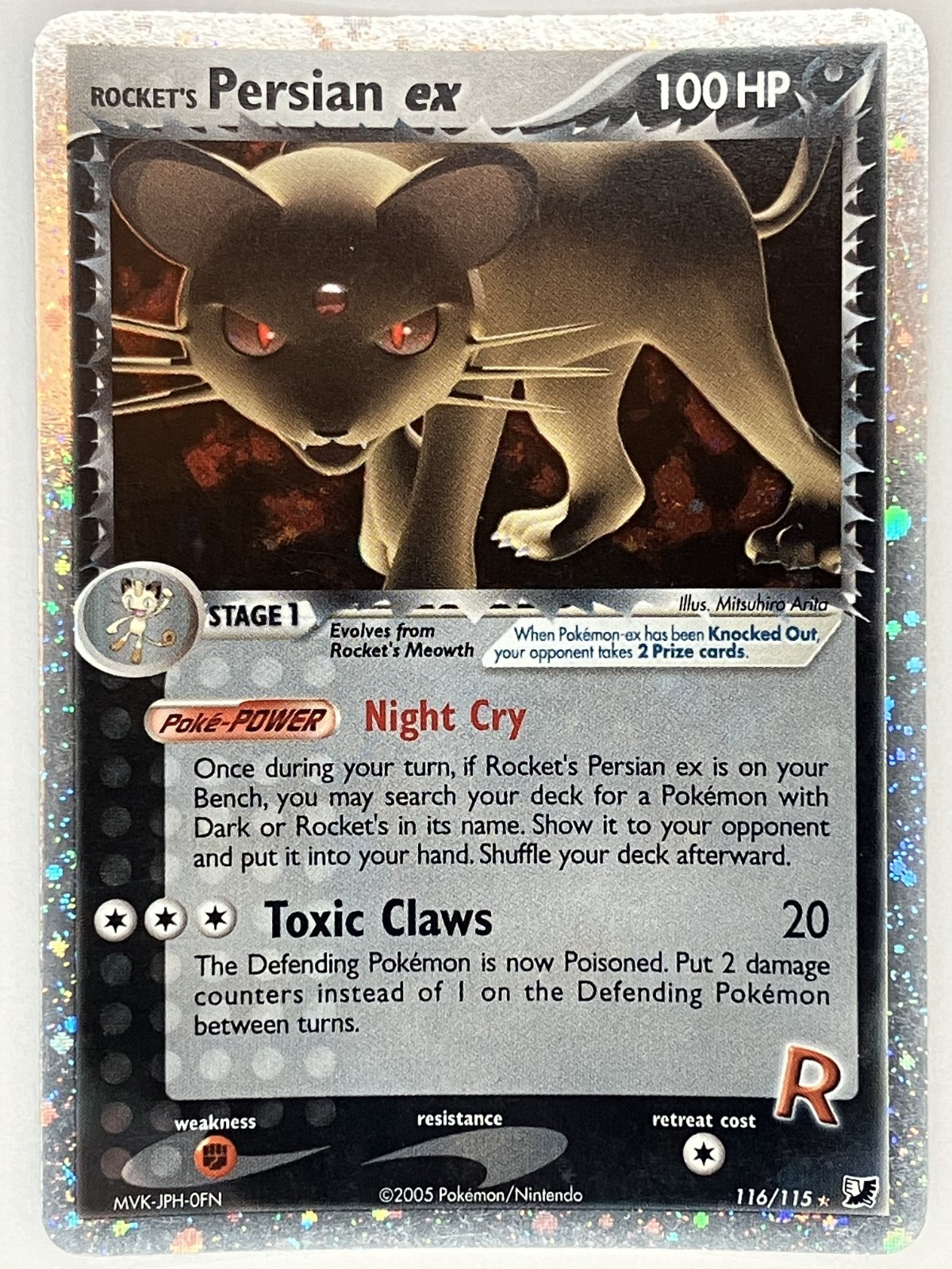 Rocket's Persian ex LP 116/115 Unseen Forces Pokemon TCG Holo