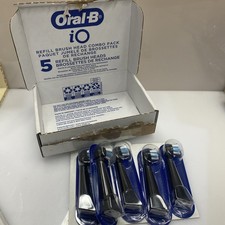 Oral-B iO Ultimate Clean Gentle Care Replacement Black Brush Heads 5 Count