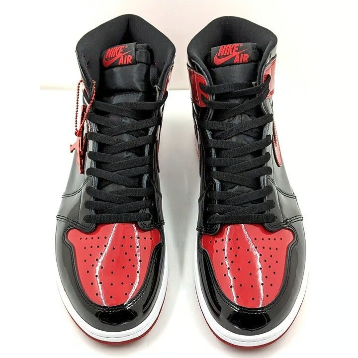 Size 9.5 - Jordan 1 Retro OG High Patent Bred for sale online | eBay