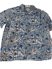 Campia Moda Hawaiian Shirt Button Up 100 Cotton Size XL