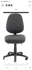 Office Chair Adjustable Height PC Home Operators 2 Lever PCB Wheels Padded Seat