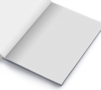 Punktraster Notizbuch A4 156 Seiten Softcover Floral
