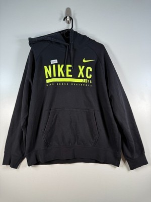 Nike Mens NXR Regional Cross Fleece Sweatshirt Hoodie Black Sz 2XL