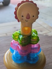 Fisher Price Star Stacker Stacking Rings Musical Light Up Lion Toy 6+ Month