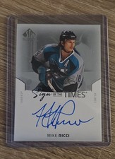 2025-26 Sp Authentic - Sign of the Times Mike Ricci #SOTT-MR (AU)