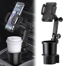 Car Cup Holder Phone Mount, Universal Auto Cell Phone Stand with Drink Expand Cu