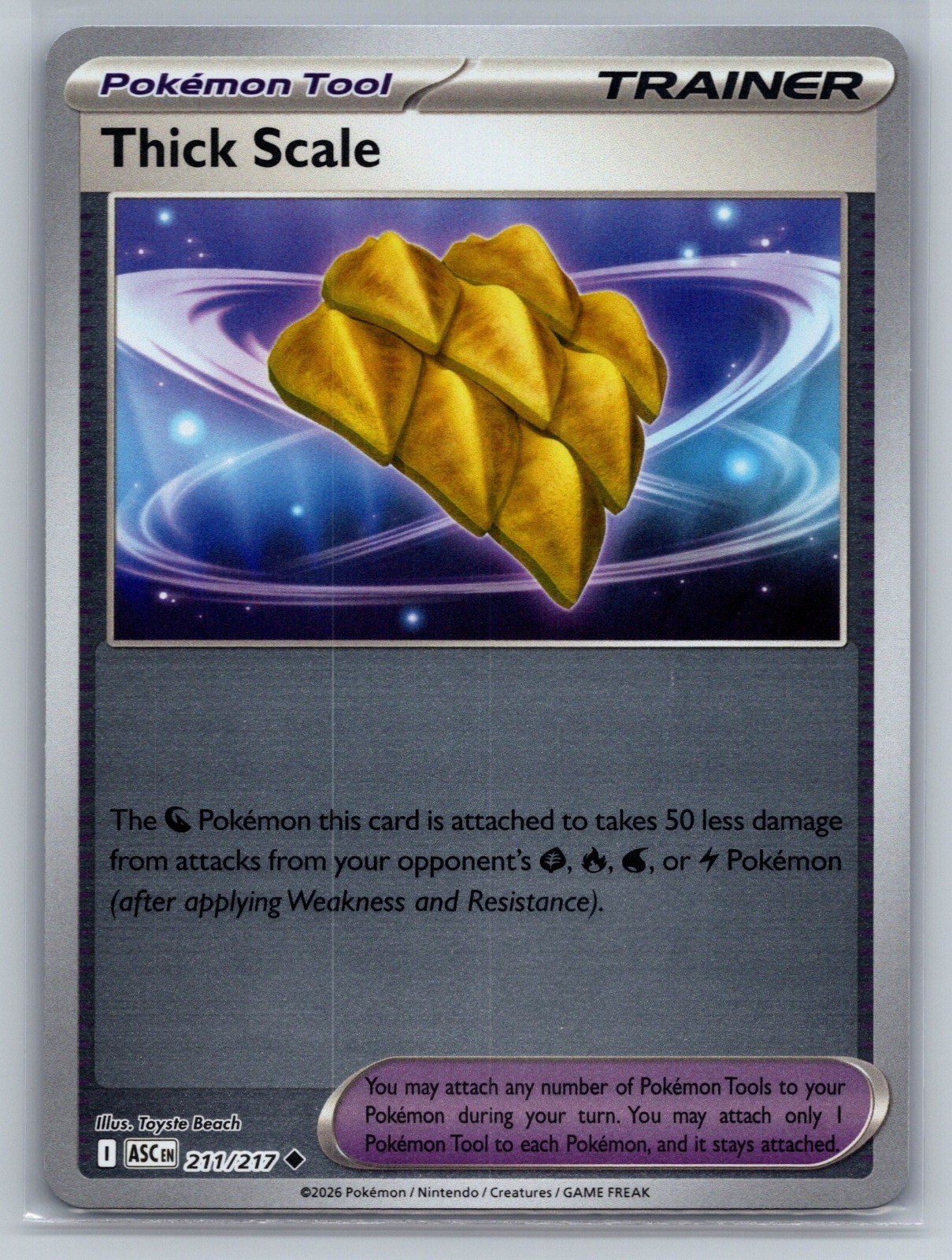 Thick Scale Reverse Holo Uncommon ME: Ascended Heroes 211/217 NM