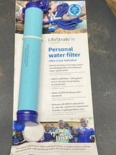 Lifestraw LSPHF017 Portable Personal Emergency Water Filter Purifier-NEW 