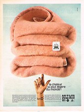 PUBLICITE ADVERTISING 064  1970  MANTA  couverture SOLE MIO