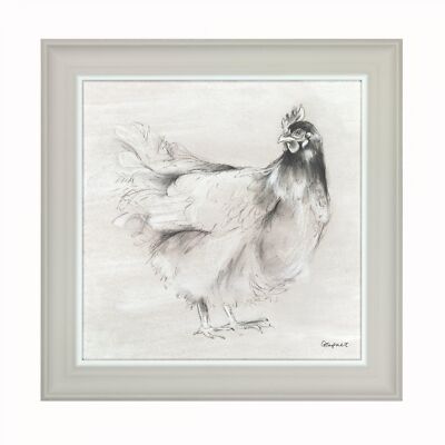 Matilda Chicken Hen - Wall Art Print Framed - Gracie Tapner NEW