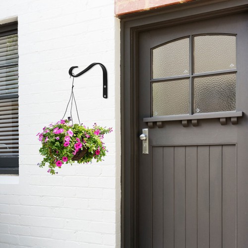 2 Pcs Retro Hook Rotating Flowerpot Wall Mounted Bracket Hanging Plants - Picture 5 of 12