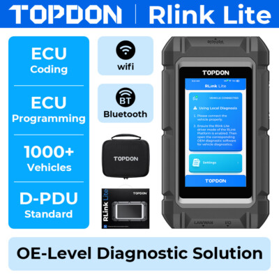 Topdon RLink Lite J2534 DPU Protocol Cloud Coding Programming Diagnostic Tool