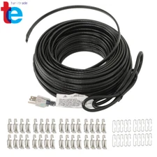 120V Heat Tape W/ Clip Hook For Roof and Gutters Ice Dam Prevention 8W/ft 120ft