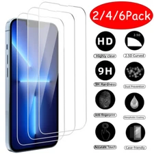 For iPhone 13 12 11 Pro Max 13 Pro XR XS Max Tempered GLASS Screen Protector Lot