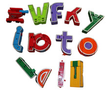 Alpha Bots Alphabet Transforming Robots Learning Toys Replacement Lot FLAWS