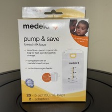 Brand New Medela Pump  Save Breast Milk Storage Breastmilk Freezer Bags 20 Ct