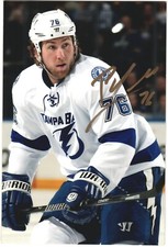 Pierre-Cedric Labrie Autographed 4x6 Color Photo Tampa Bay Lightning #76 White C