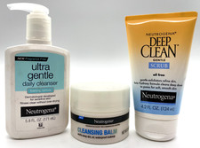 Neutrogena Cleansing Balm, Ultra Gentle Cleanser Deep Clean Scrub Combo