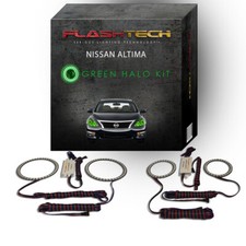 Green Angel Eye LED Headlight Halo kit for 2013-2015 Nissan Altima Headlights