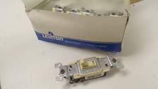 Leviton Ivory Switch 15A 120VAC Box of 6 FREE SHIPPING 