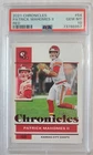 2021 Patrick Mahomes Chronicles Red #/399 #54 PSA 10  Chiefs