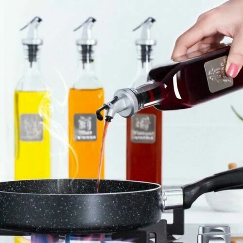 3x Öl Ausgießer Flaschen Ausgießer Schnaps Dosierer Wein Verschluss Küchen - Bild 7 von 7